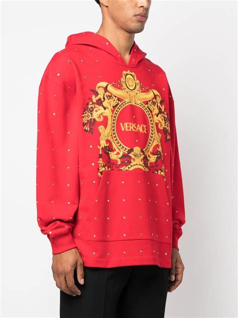 hoodie leopard baroque versace|Versace Hoodies – Hooded Tops for Women – Farfetch.